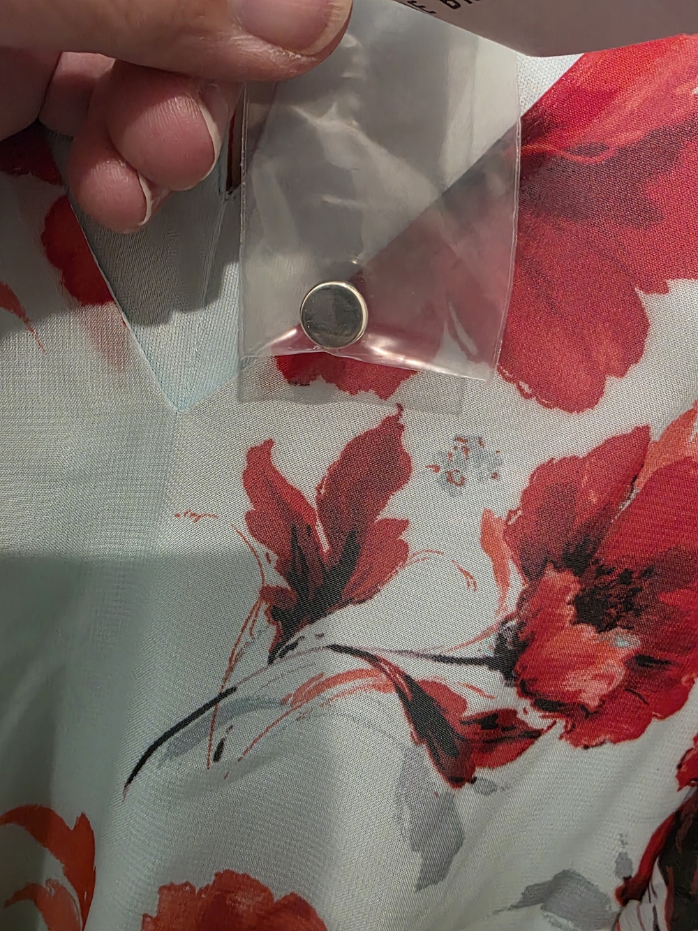 NWT Lane Bryant Floral High Low Midi Dress Size 18 Tie Waist - Picture 5 of 9